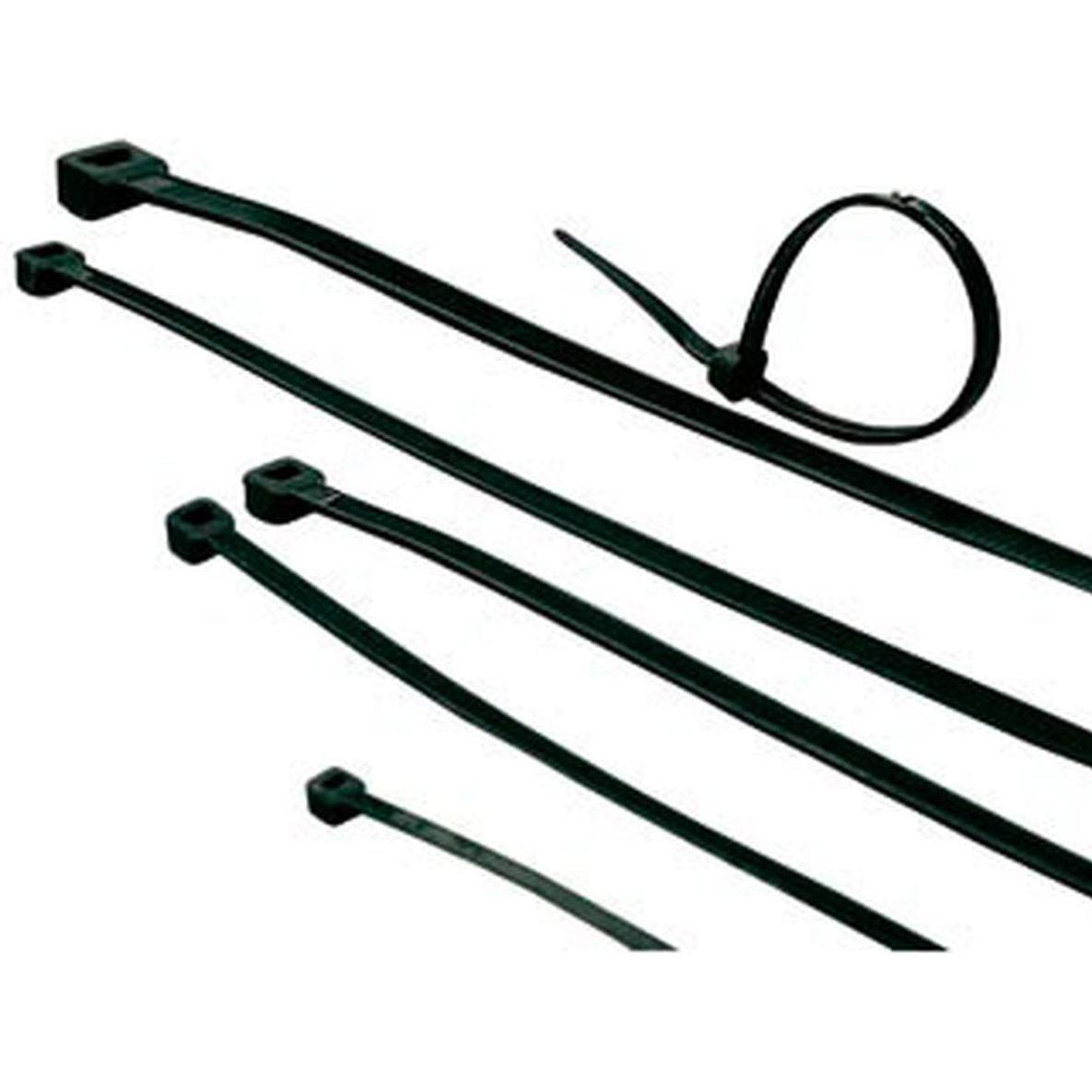 ACT Cable ties black, length 203 mm, width 3.6 mm. Length: 203 mm Cable tie black 203/3.6mm (203 mm, 100 Stk.) (CT1045)