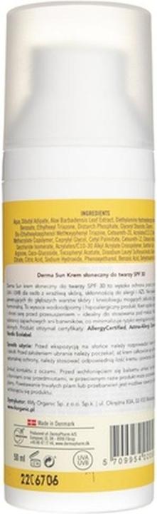 Produktbild Deroma Derma Sun Face Cream SPF 30 50ml (Sonnencreme, SPF 30, 50 ml)