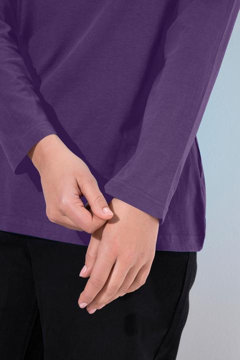 Produktbild Ulla Popken Shirt, Slim, Rundhalsausschnitt, Langarm (62)