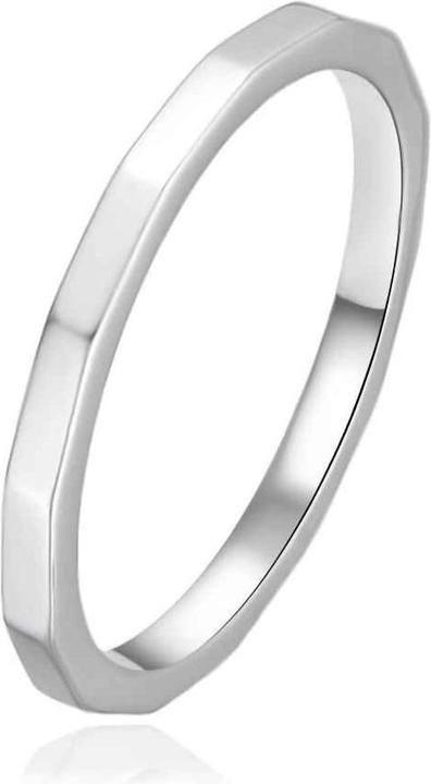Agato - Delicate silver ring AGT-R70W - Circuit: 52 mm (52, Zilver 925)