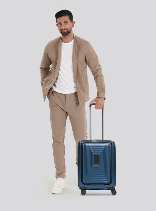 Actual product image Redolz Essentials 14 4-wheel cabin trolley S 55 cm laptop compartment with stretch fold (45 l, Hand luggage (up to 50 litres))