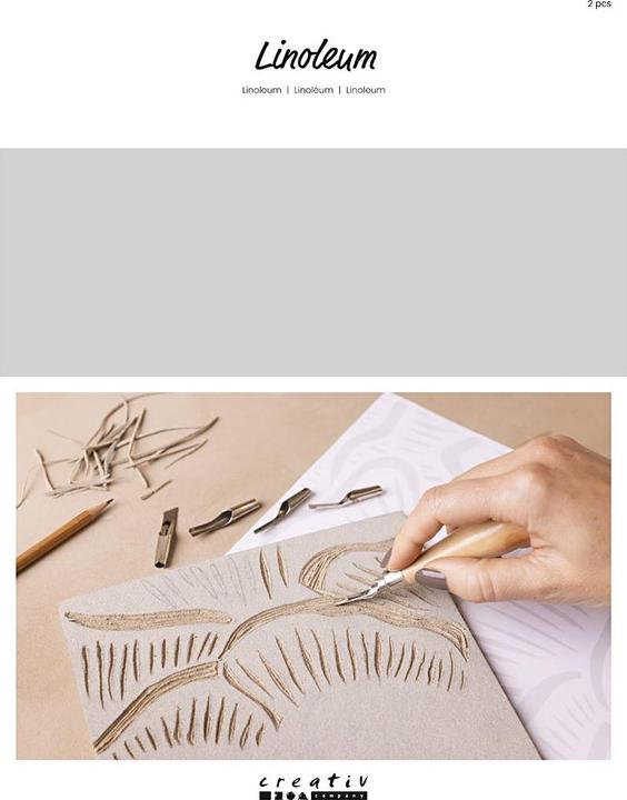 Produktbild Creativ Company Linoleum 30x40 cm - Grey (38209)