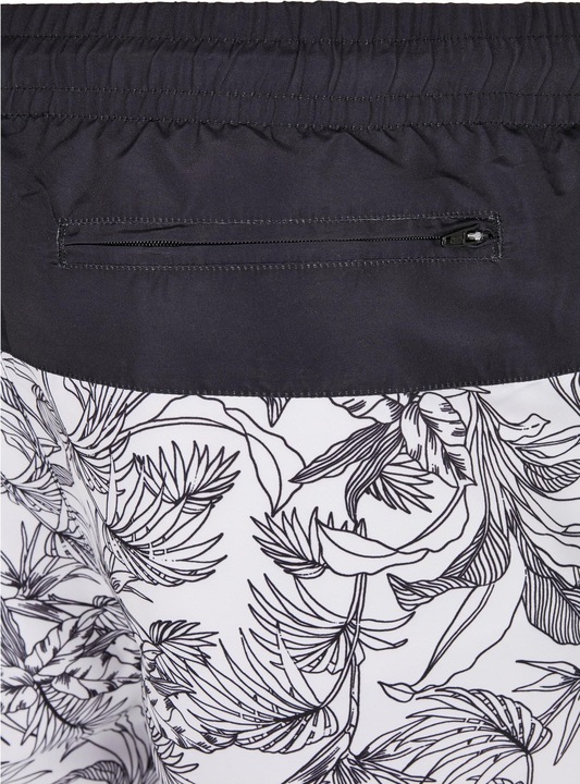 Actual product image Urban Classics Low Block Pattern Swim Shorts (S)