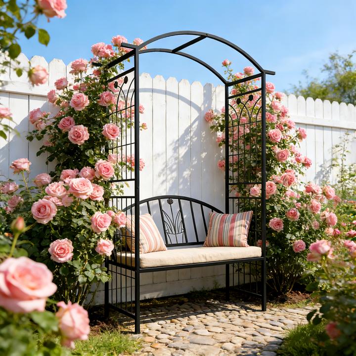 Produktbild Relaxdays Rosenbogen