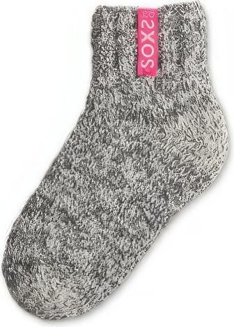Image du produit Soxs Chaussettes grises en laine pour femmes Bubblegum, chaussettes courtes (Une unité par pack, 38 - 41)