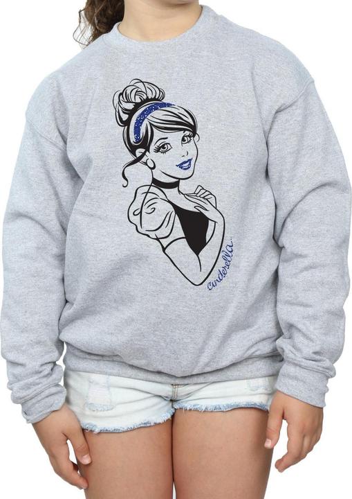 Produktbild Disney Princess Cinderella Glitter Sweatshirt Mädchen (128)