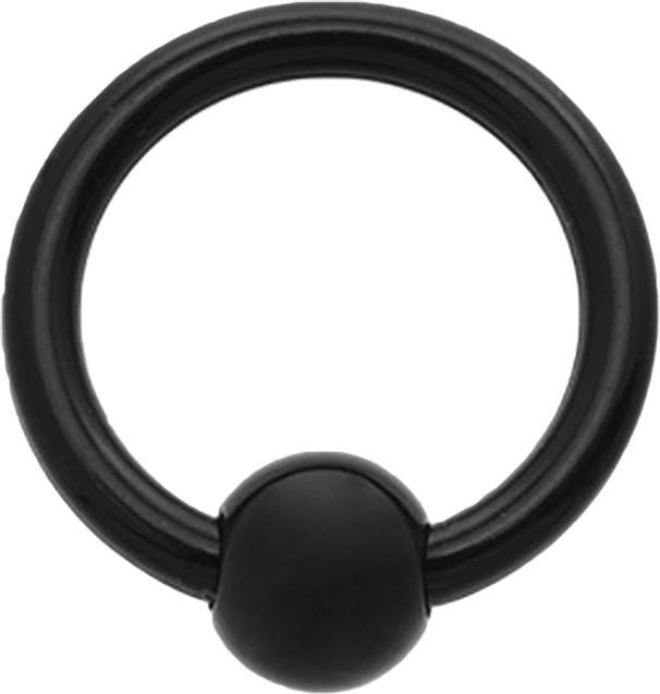 Produktbild Star Piercing Ball Closure Ring schwarz (Acryl, ohne Messing)