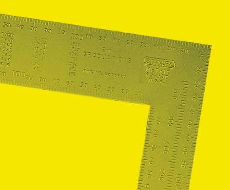 Actual product image Stanley Carpenter's angle 200 x 400 mm aluminium handle