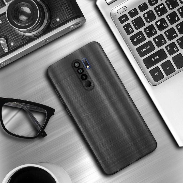 Produktbild Cadorabo Hülle für Xiaomi RedMi 9 im TPU Brushed Kameraschutz LM160 Style (Xiaomi Redmi 9)
