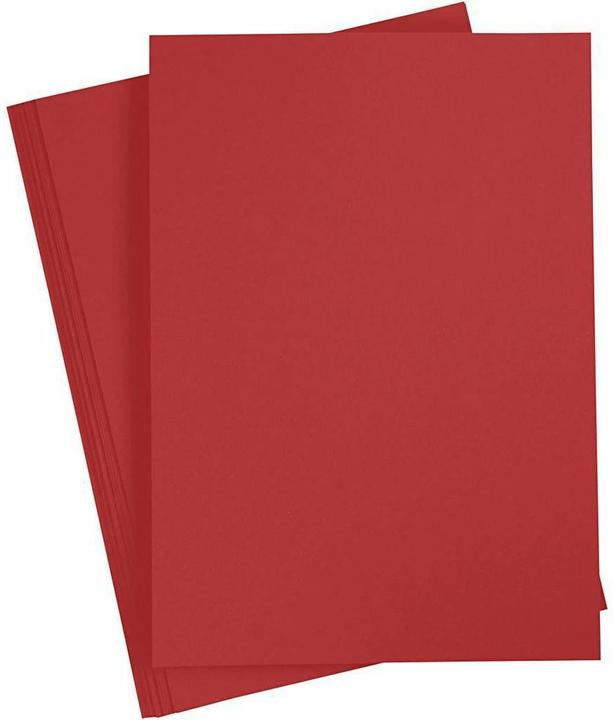 Image du produit Creativ Company Carton photo A4 rouge (220 g/m², 10 x)