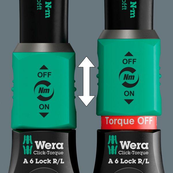 Actual product image Wera Click-Torque Lock A6 R/L (1/4", 2.50 Nm, 25 Nm)