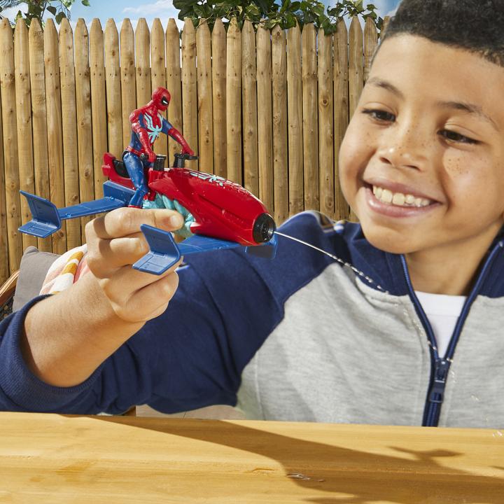 Actual product image Hasbro Spiderman Web Splashers Vehicle Spider-Man Jet Splasher