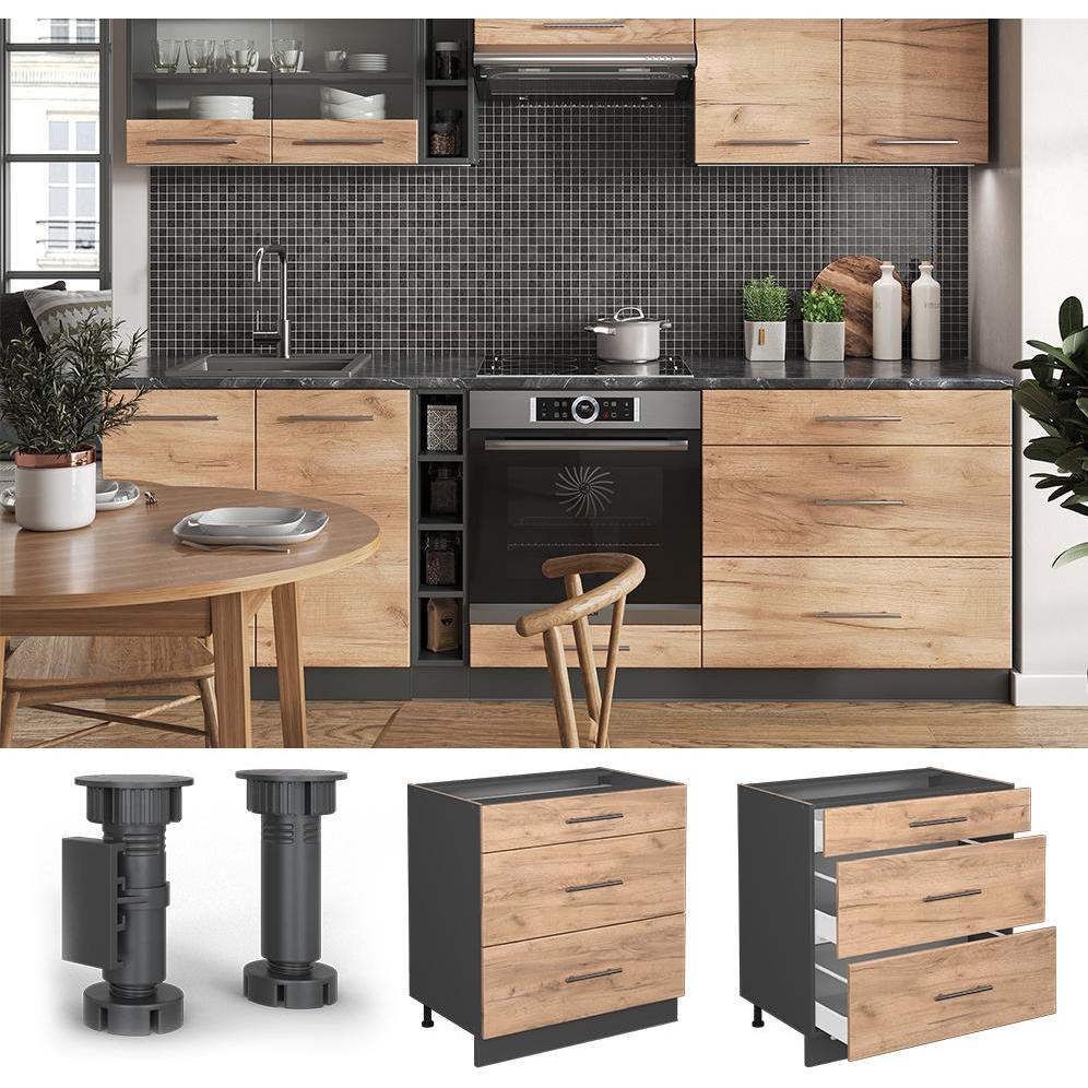 Thumbnail - Vicco, Regal, Küchenunterschrank Fame-Line (80 x 51.5 x 81.5 cm)