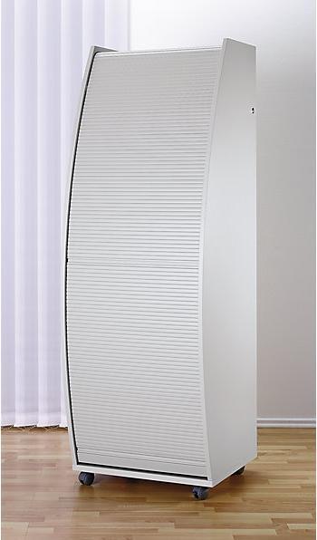 Actual product image eurokraft pro Computer cabinet with plastic roller shutter, mobile