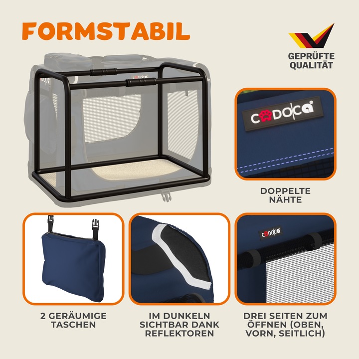 Image du produit Cadoca Caisse de transport pour chiens (Chien, Lavable, Pliable)