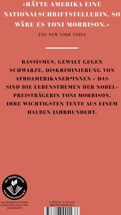 Immagine prodotto Selbstachtung (Tedesco, Christiane Buchner, Christine Richter-Nilsson, Dirk van Gunsteren, Nicholas Stingl, Tommaso Piltz, Toni Morrison, 2020)