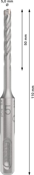 Produktbild Bosch Zubehör Pro SDS plus-5X (5 Millimeter, 5 mm, 5.0 Millimeter)