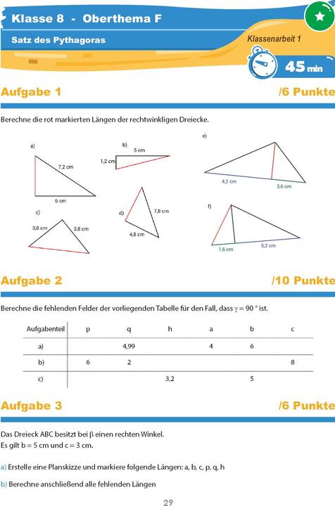 Produktbild Mathematik Klassenarbeitstrainer Klasse 8 - (Deutsch, Christian Hotop, Conrad Zimmermann, Philipp Reutter, 2017)