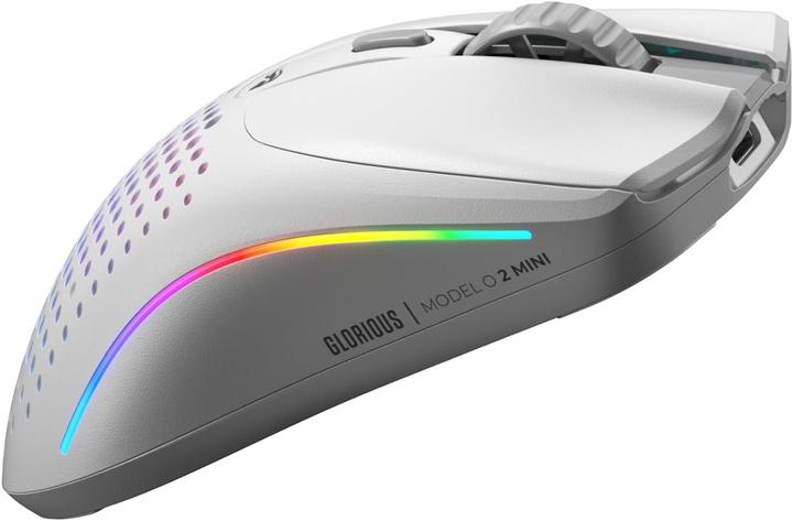 Actual product image Glorious Model O 2 Mini Wireless Gaming Mouse, White (Matte) (Cable, Wireless)
