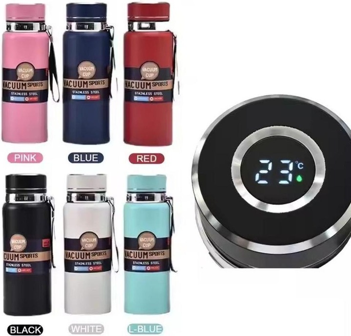 Produktbild OEM Other Water bottle with with display LED showing temperature 1000 ml black (1 l)