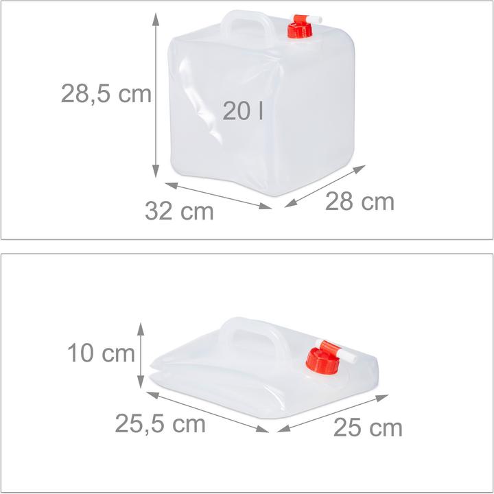 Actual product image Relaxdays Folding canister
