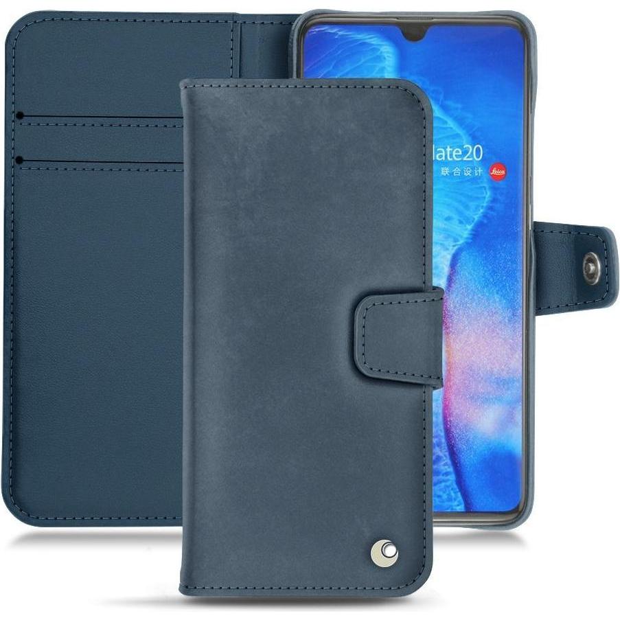 Thumbnail - Noreve Lederschutzhülle Wallet (Huawei Mate 20), Smartphone Hülle, Blau