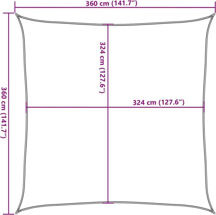 Actual product image vidaXL Awning (360 x 360 cm)