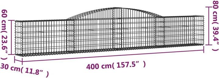 Produktbild vidaXL Gabionenkorb