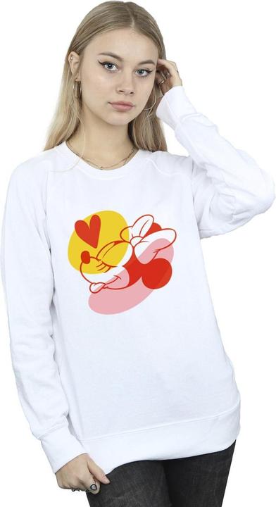 Actual product image Disney Womens/Ladies Minnie Mouse Tongue Heart Sweatshirt (XL)