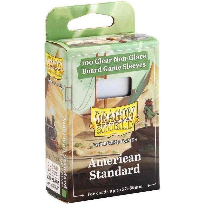 Arcane Tinman Dragon Shield: Board Game Sleeves Clear/NonGlare – American Standard (100)