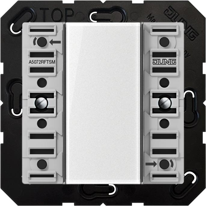 JUNG, Zubehör Schalterprogramm, Wandsender-Eins KNX-Funk A AP 2Kan A5072RFTSM