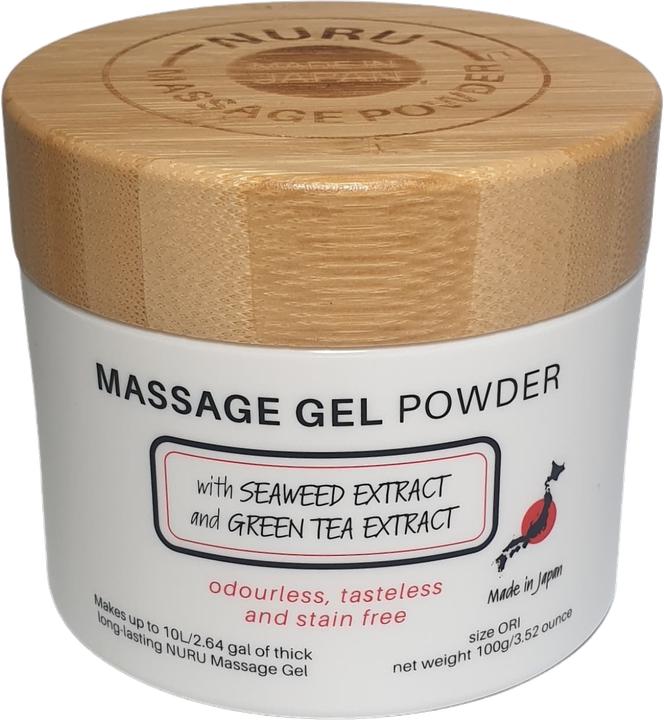 Produktbild Made in Japan «Nuru Massage Gel Powder - ORI Edition» Massagegel-Pulver mit Grünem Tee, 100g (100 ml)