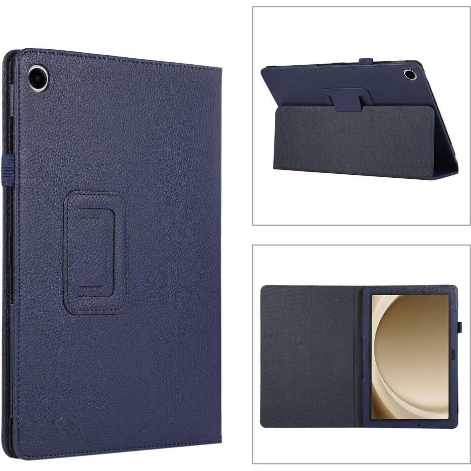 Cover-Discount Galaxy Tab A9+ - Bi-fold Stand Etui dunkelblau (Galaxy Tab A9+), Tablet Hülle, Blau