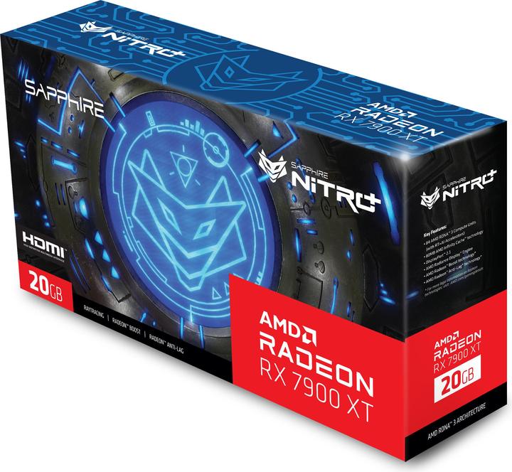 Productafbeelding Sapphire Radeon RX7900XT Nitro+ Gaming OC GDDR6 2xHD/DP (20 GB)