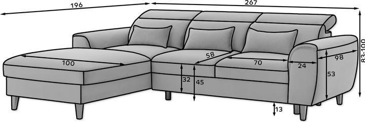 Produktbild ELTAP Foble (4-Sitzer, Ecksofa)