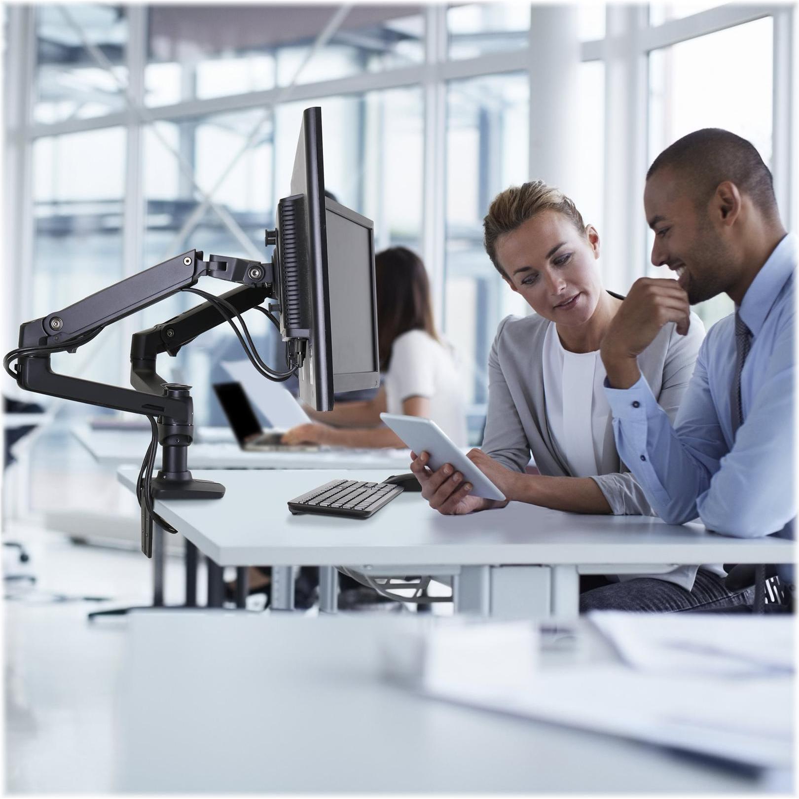 Thumbnail - Ergotron LX Monitor Arm mit patentierter CF-Technologie (Tisch, 27"), Monitor Halterung, Schwarz