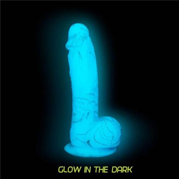 Actual product image Naked Addiction Luke Glow In The Dark Dildo 19 cm