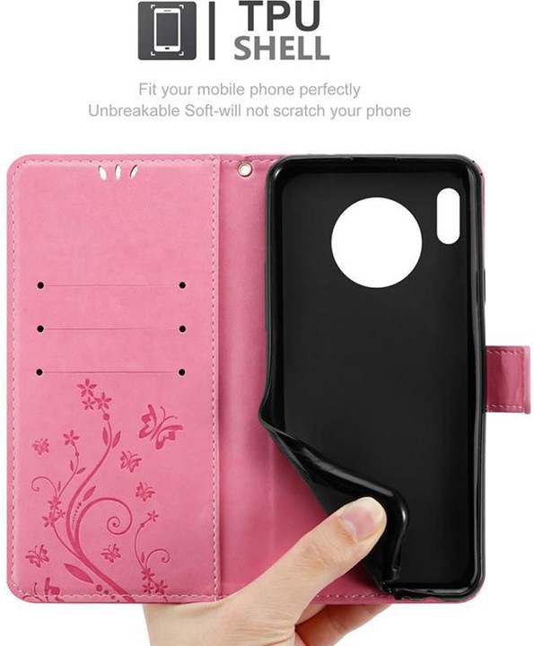 Produktbild Cadorabo Flower Book Cover (Huawei Mate 30)