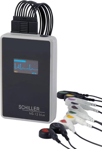 Actual product image Digital resting ECG CS104 MS12 Blue - With interpretation option