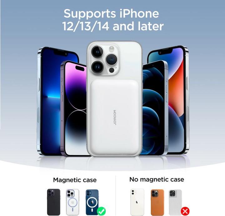 Actual product image Joyroom Mini Magnetic Wireless Powerbank (20W) (10000 mAh, 20 W, 37 Wh)