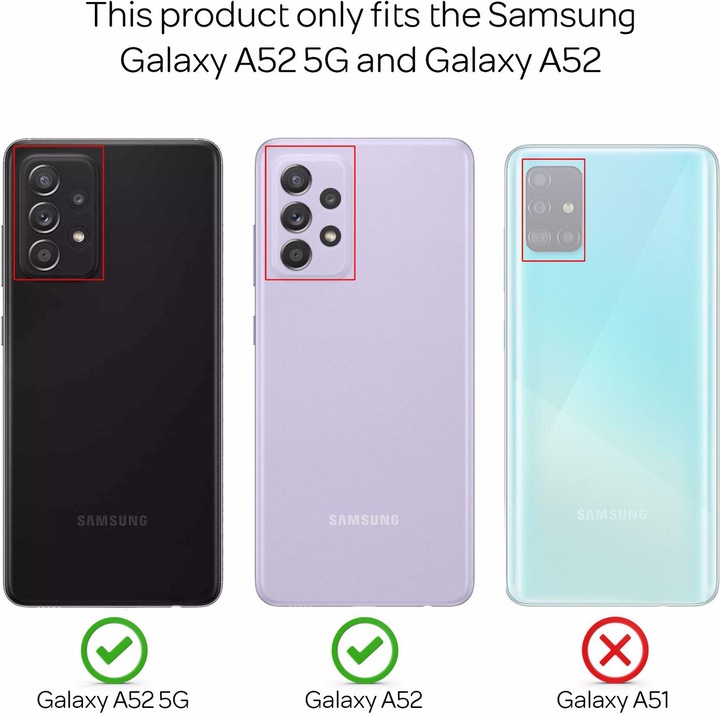 Image du produit Nalia Étui pour téléphone portable à paillettes (Samsung Galaxy A52)