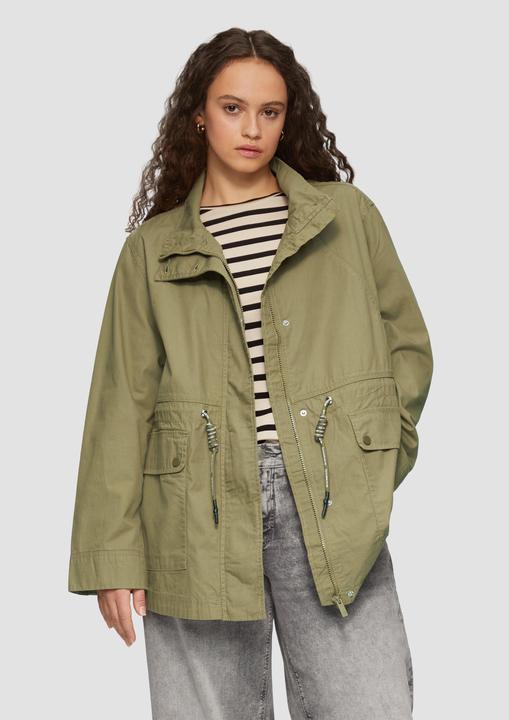 Produktbild S.Oliver Outdoor-Jacke Baumwolljacke mit Tunnelzug in der Taille (46)