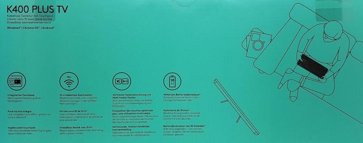 Produktbild Logitech K400 Plus (DE, Kabellos)