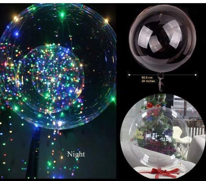 Actual product image MU Style Balloons with fairy lights (3 pieces)