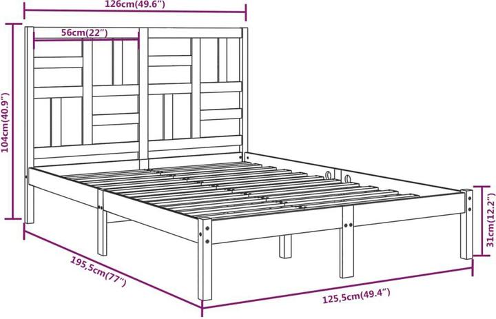 Produktbild vidaXL Tonechka (120 x 190 cm)