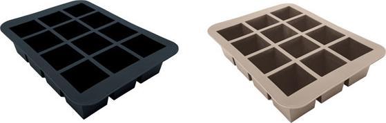 alpina Vassoio per cubetti di ghiaccio 6 cubetti quadrati