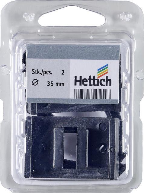 Produktbild Hettich Clip fr Sockelverstellfu rechteckig, Kunststoff schwarz, 2 Stck