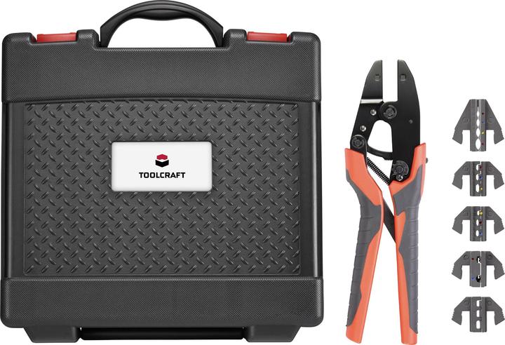 Produktbild Toolcraft 2196772 Crimpzangen-Set Inkl. Crimpsortiment mit Koffer