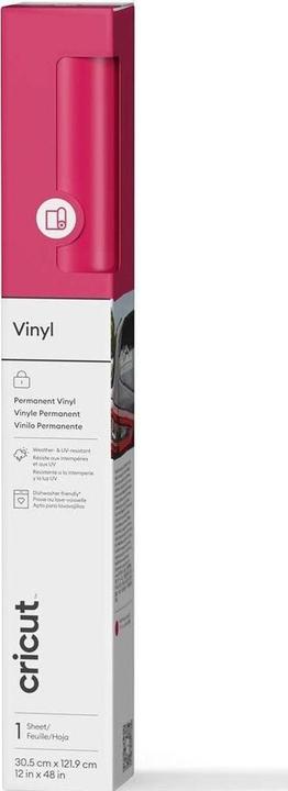 Actual product image Cricut Vinylfolie Premium Permanent 30.5 x 122 cm Pink (1x)