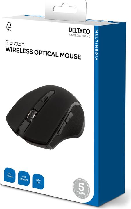 Produktbild Deltaco wireless, black (Kabellos)